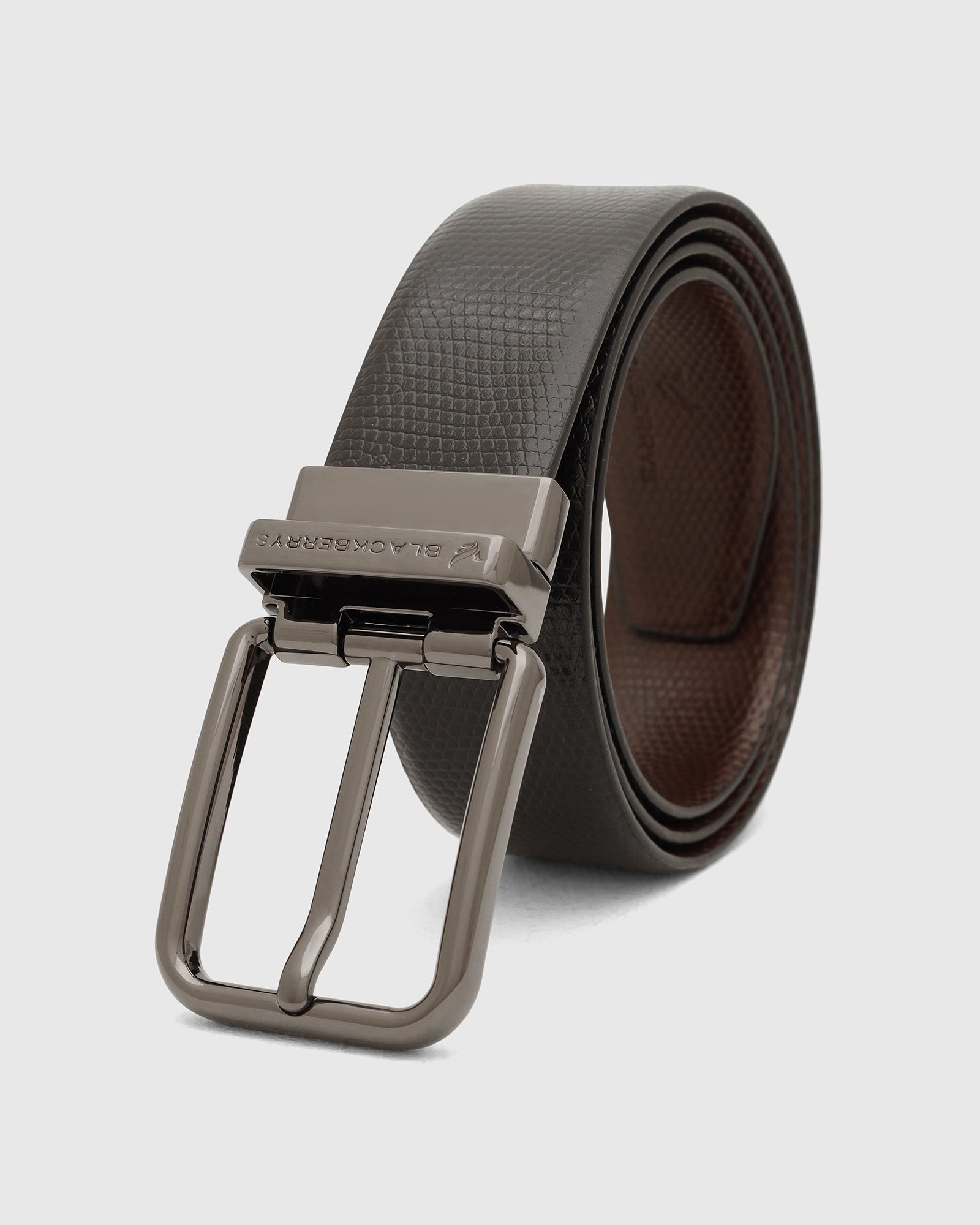 Leather Revesible Black & Brown Solid Belt - Wendelina