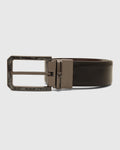 Leather Revesible Black & Burgandy Solid Belt - Washington