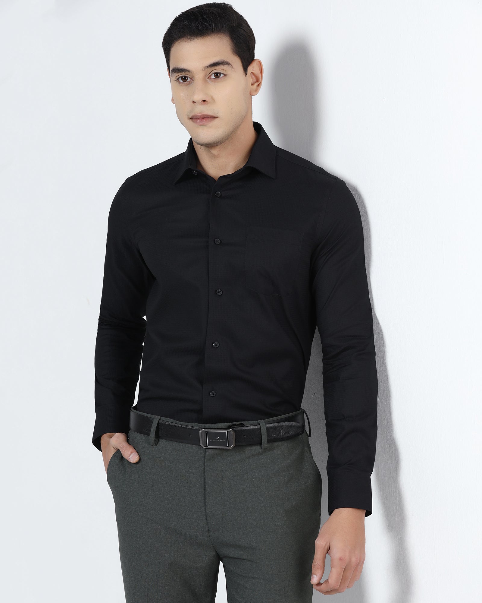 Black Check Shirt - Phylem