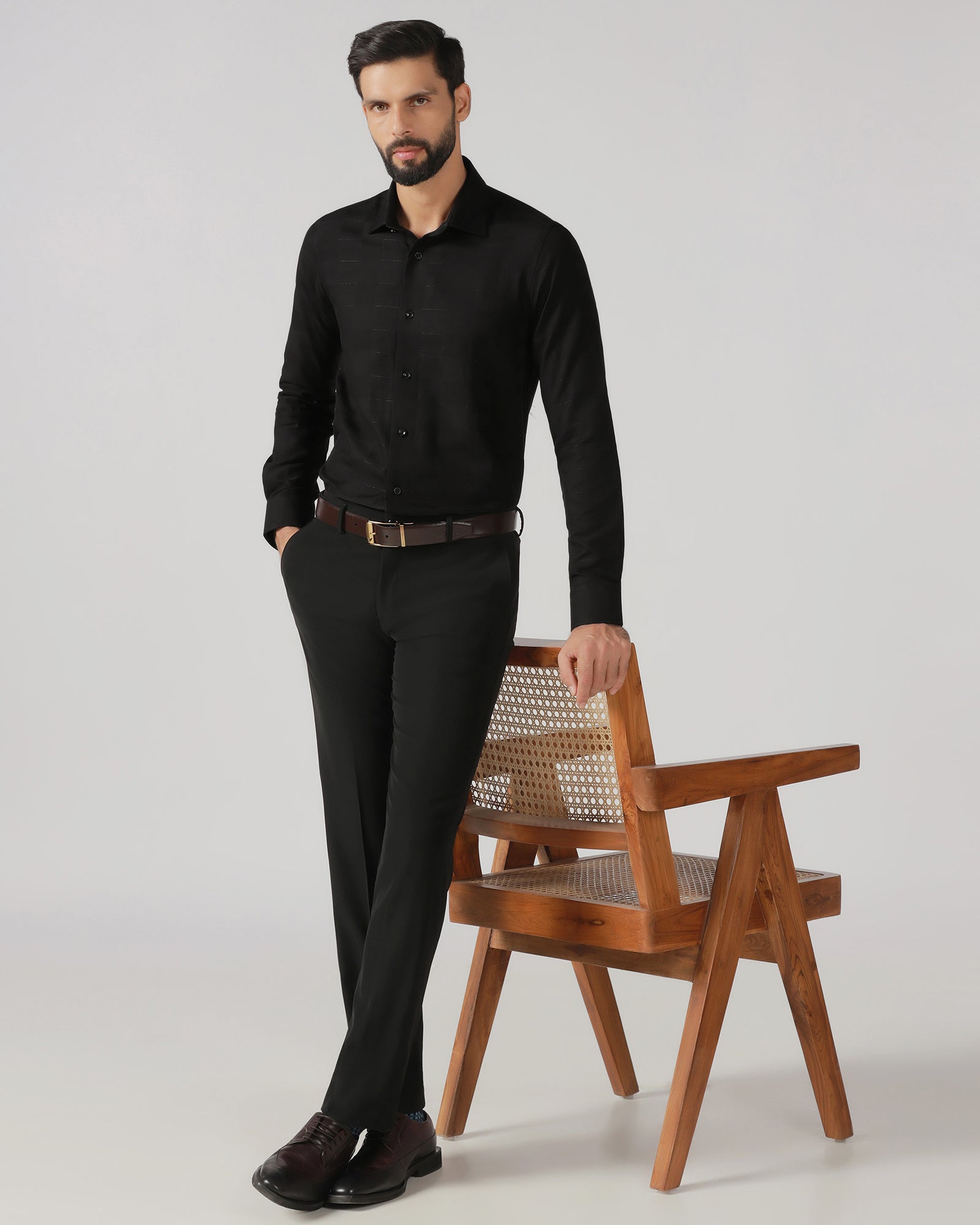 Black Check Shirt - Rainer