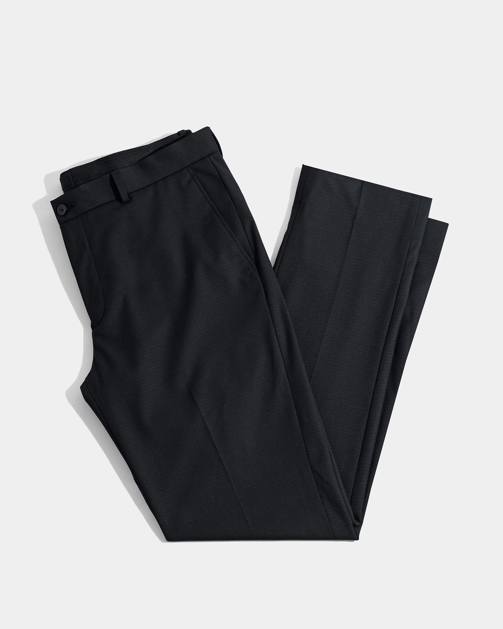 Black Check Trouser - Black-272