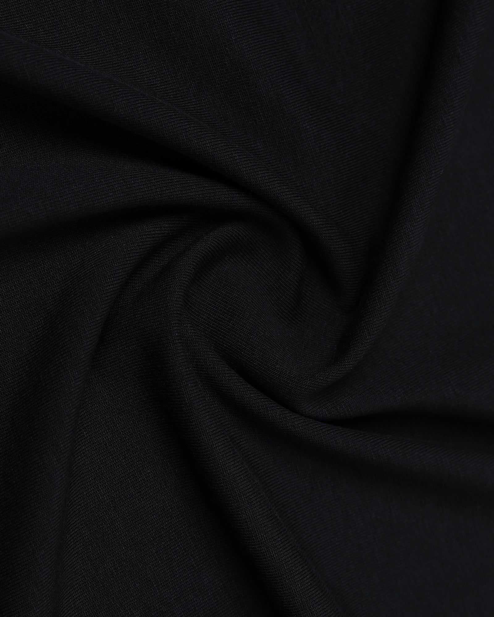 Black Crew Neck Printed T-Shirt - Jean