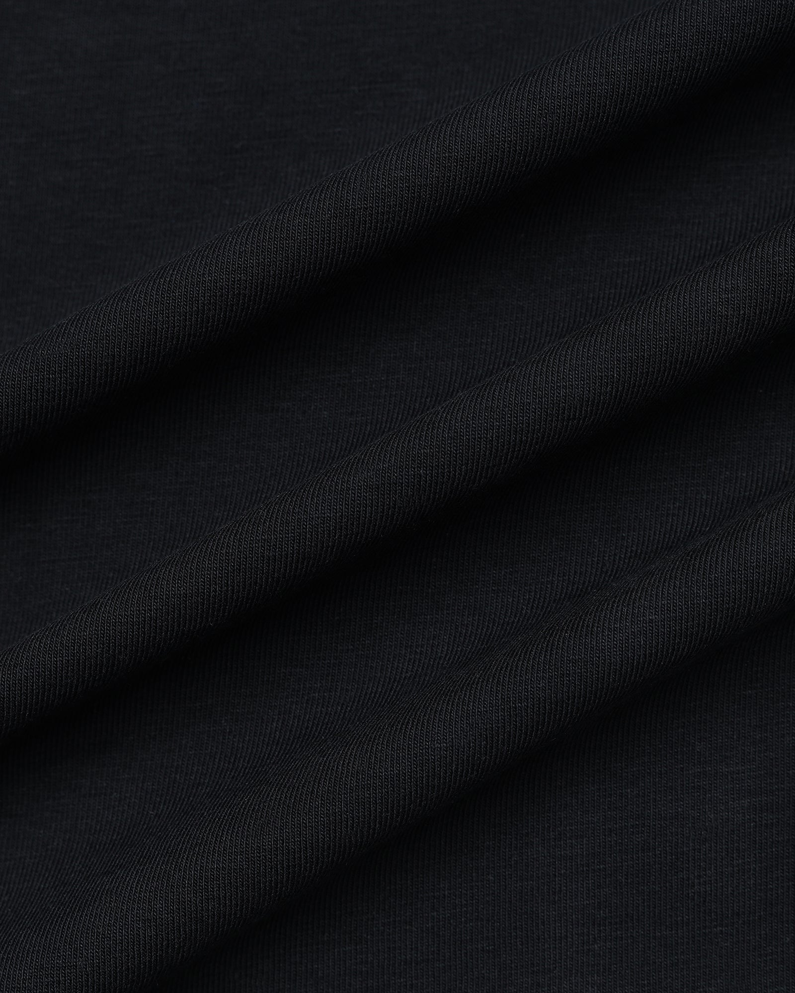 Black Crew Neck Printed T-Shirt - Misa