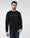 Black Crew Neck Solid Sweatshirt - Rio