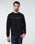 Black Crew Neck Solid Sweatshirt - Rio