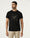 Black Crew Neck Solid T-Shirt - Fly