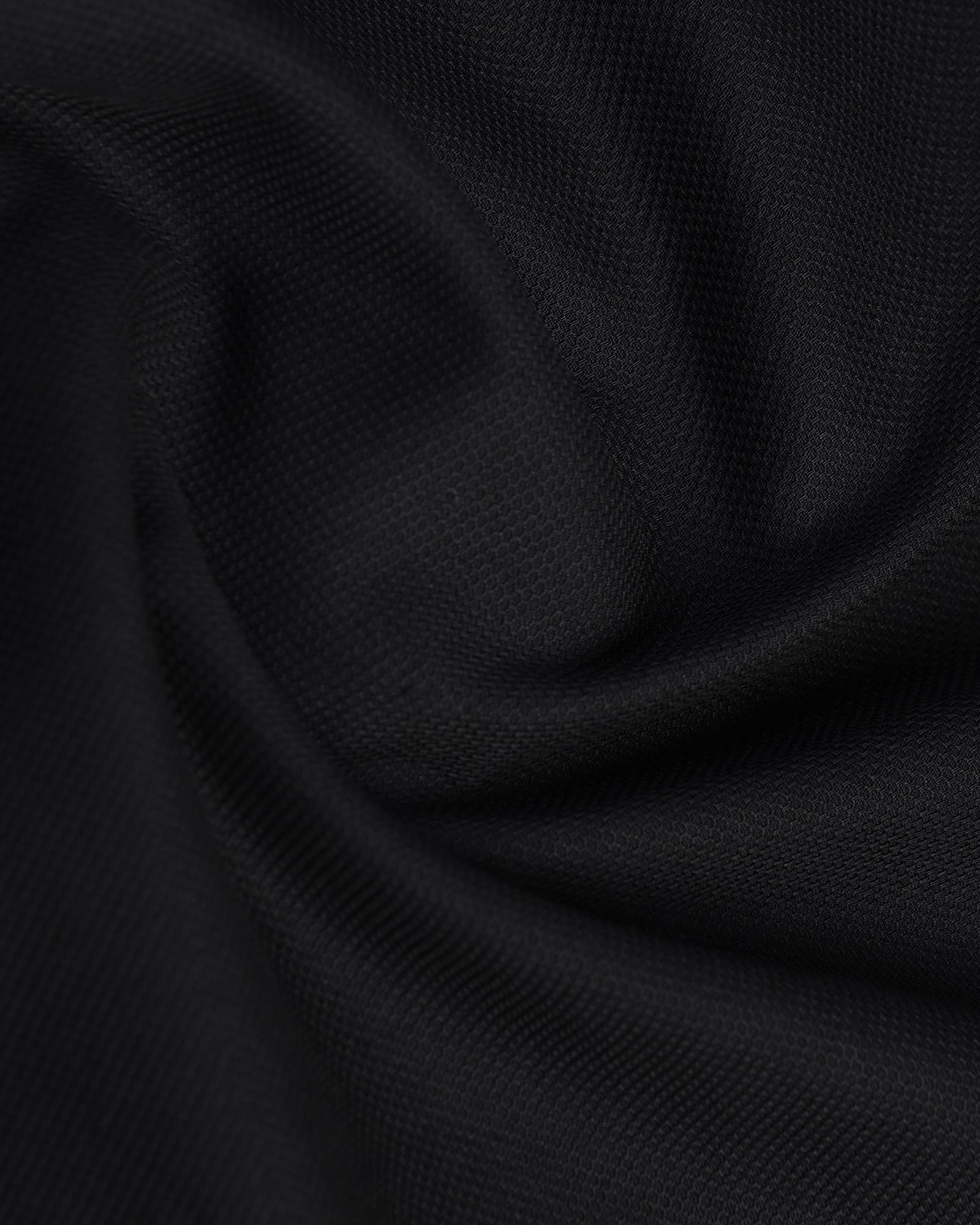 Black Half Sleeve Textured Shirt - Caty