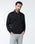 Black Hoodie Solid Sweatshirt - Morgo