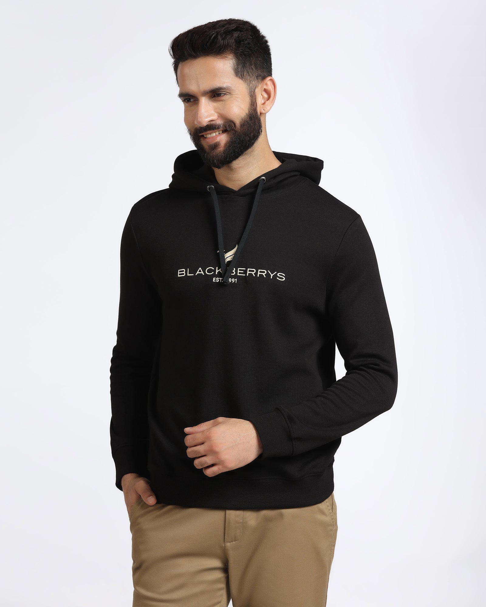 Buy Black Hoodie Solid Sweatshirt Online at Blackberrys BlackBerry hoodie
