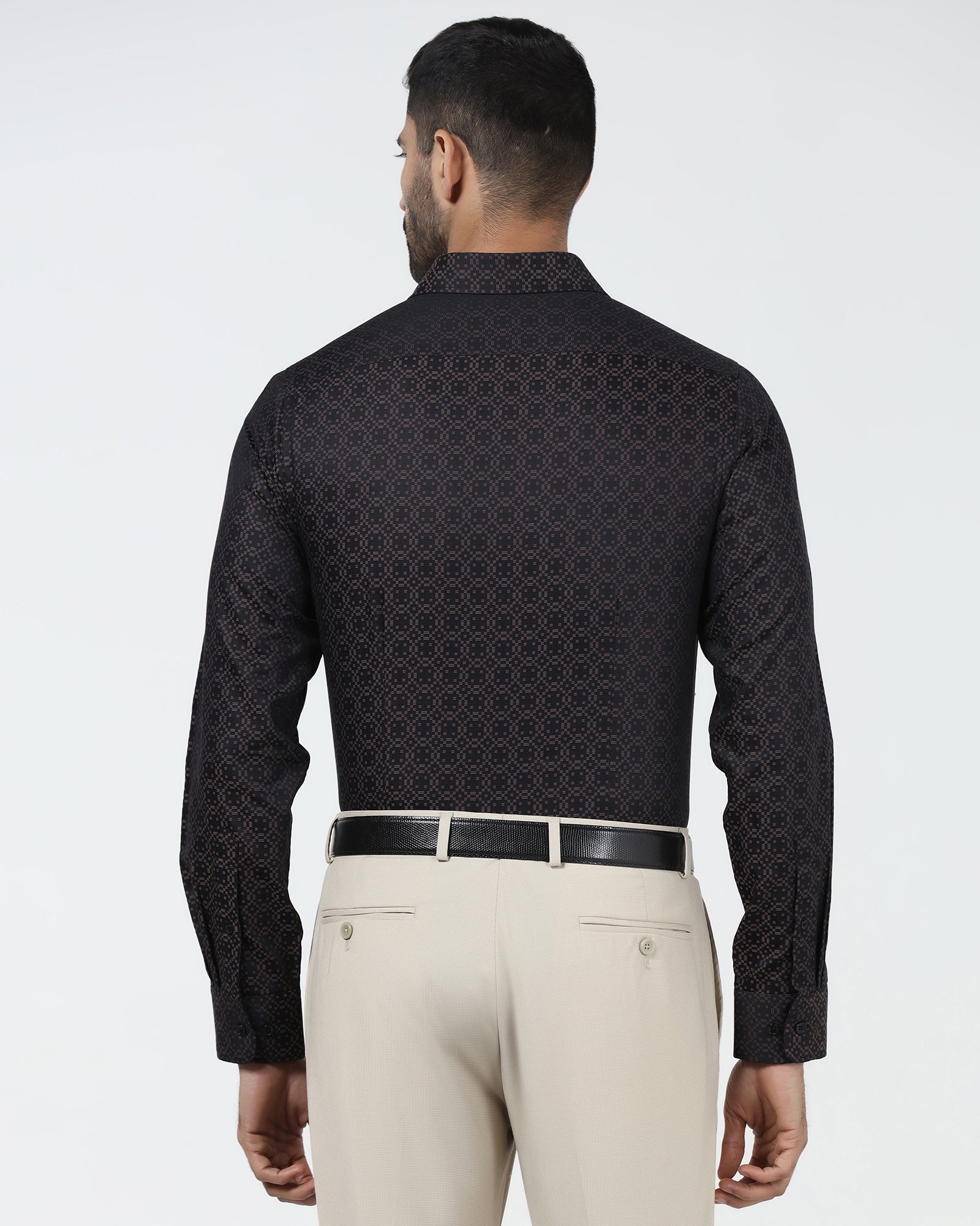 Black Jacquard Shirt - Alton