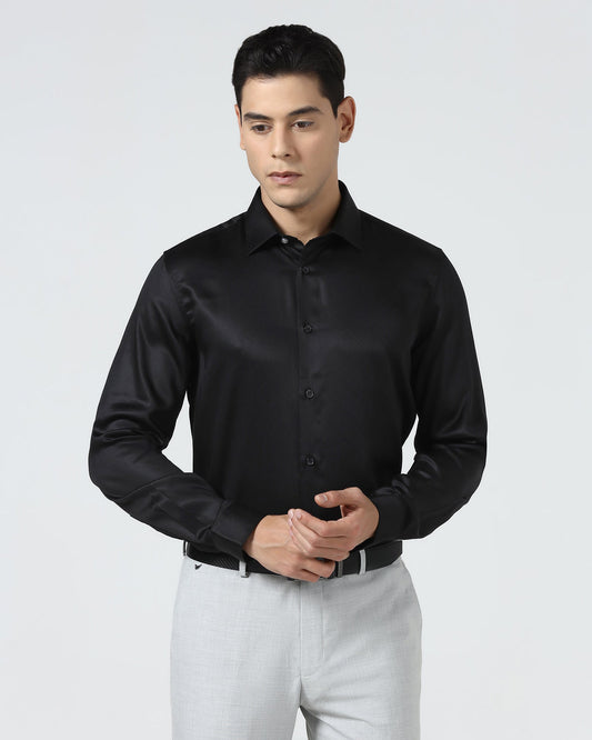 Black Jacquard Shirt - Mario