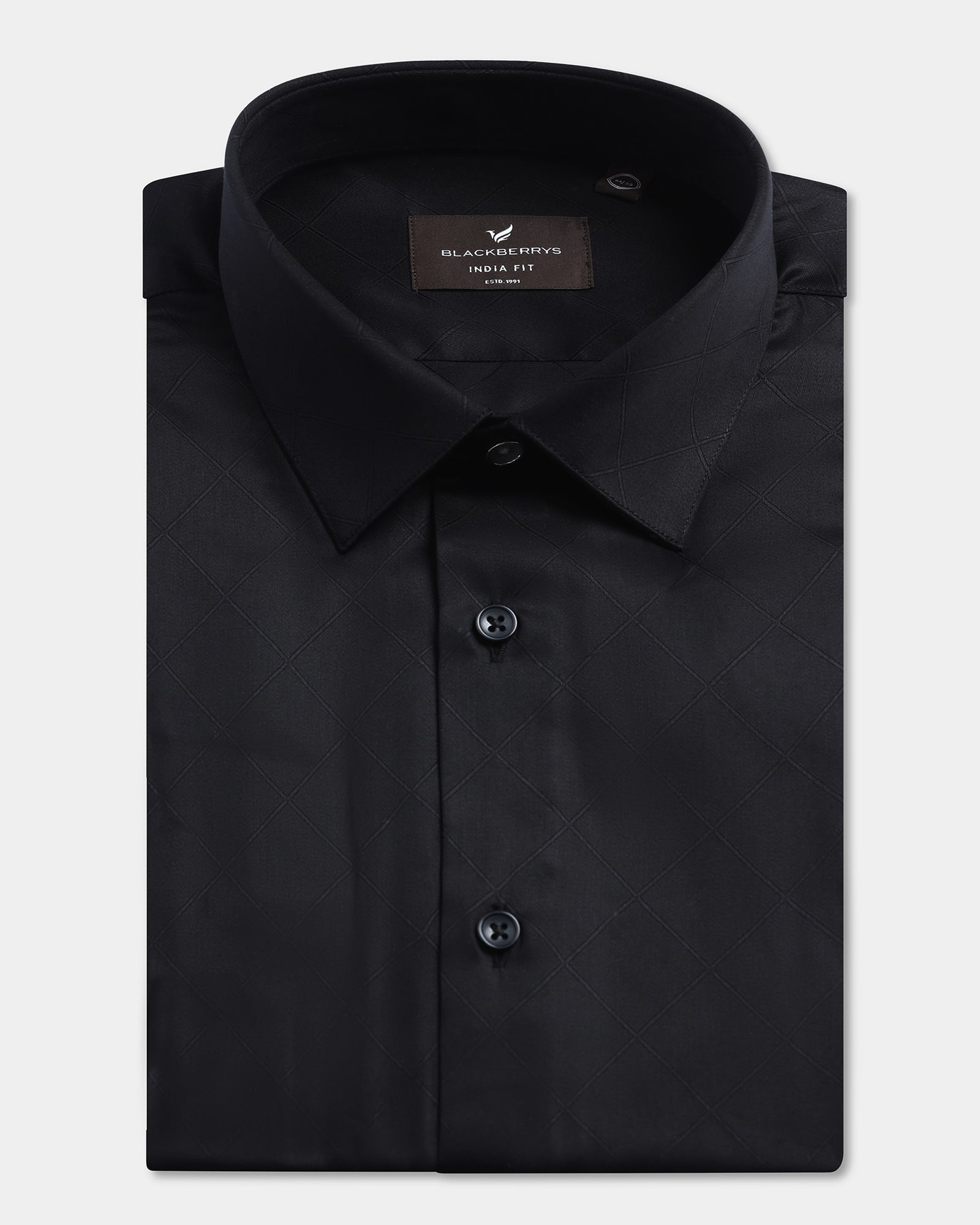 Black Jacquard Shirt - Mario
