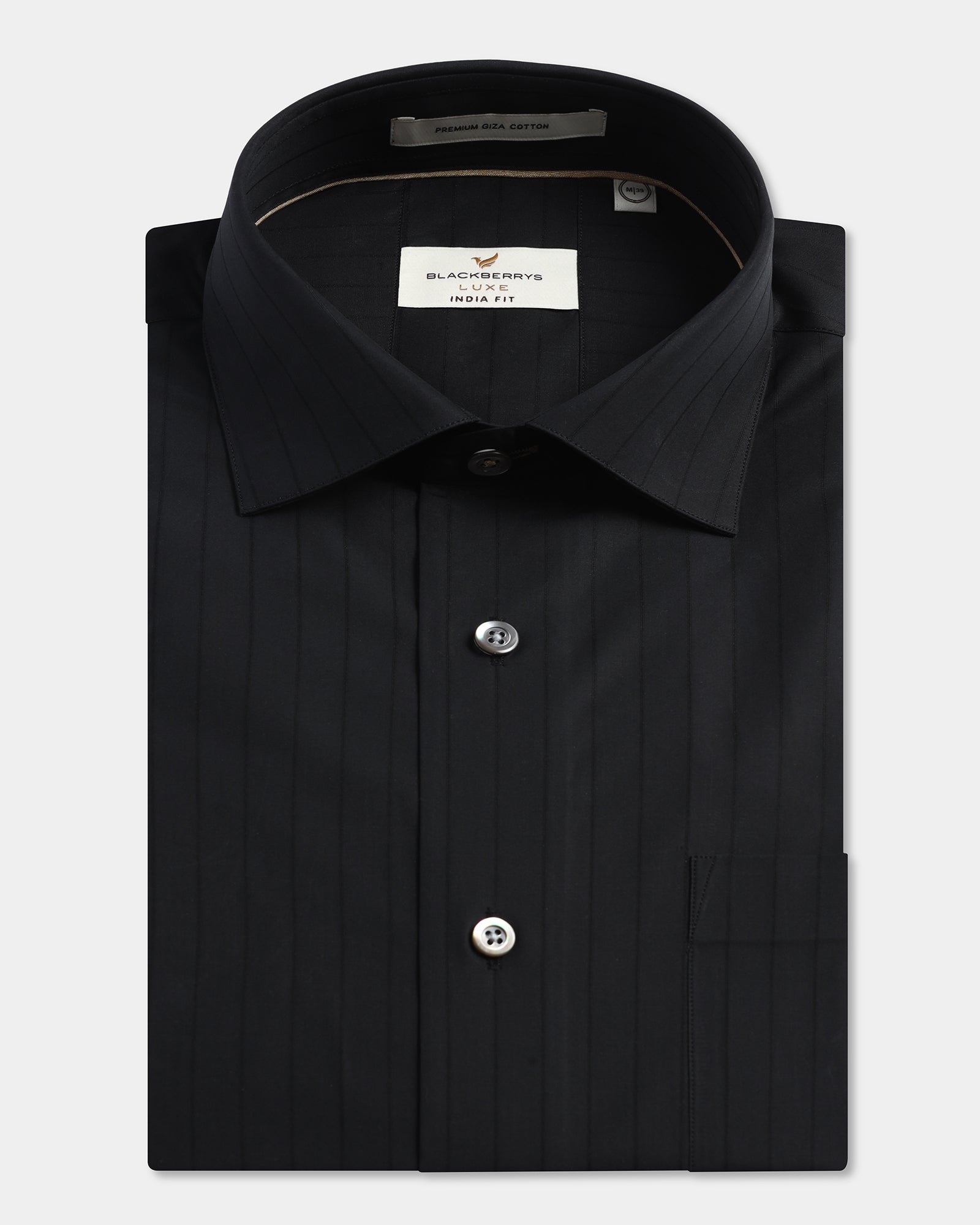 Black Luxe Stripe Shirt - Oscar