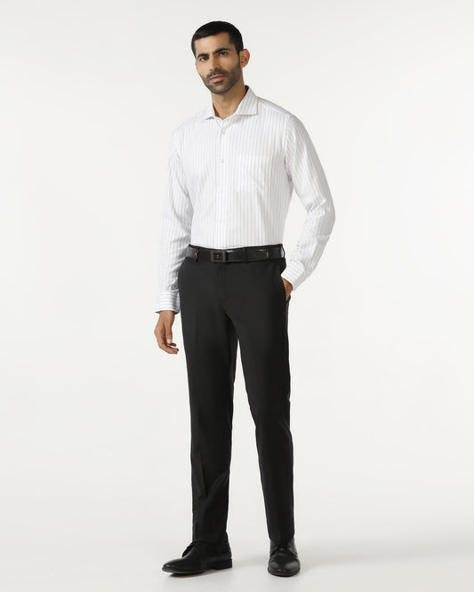 Black Luxe Technowaist Solid Trouser - Lamborghini