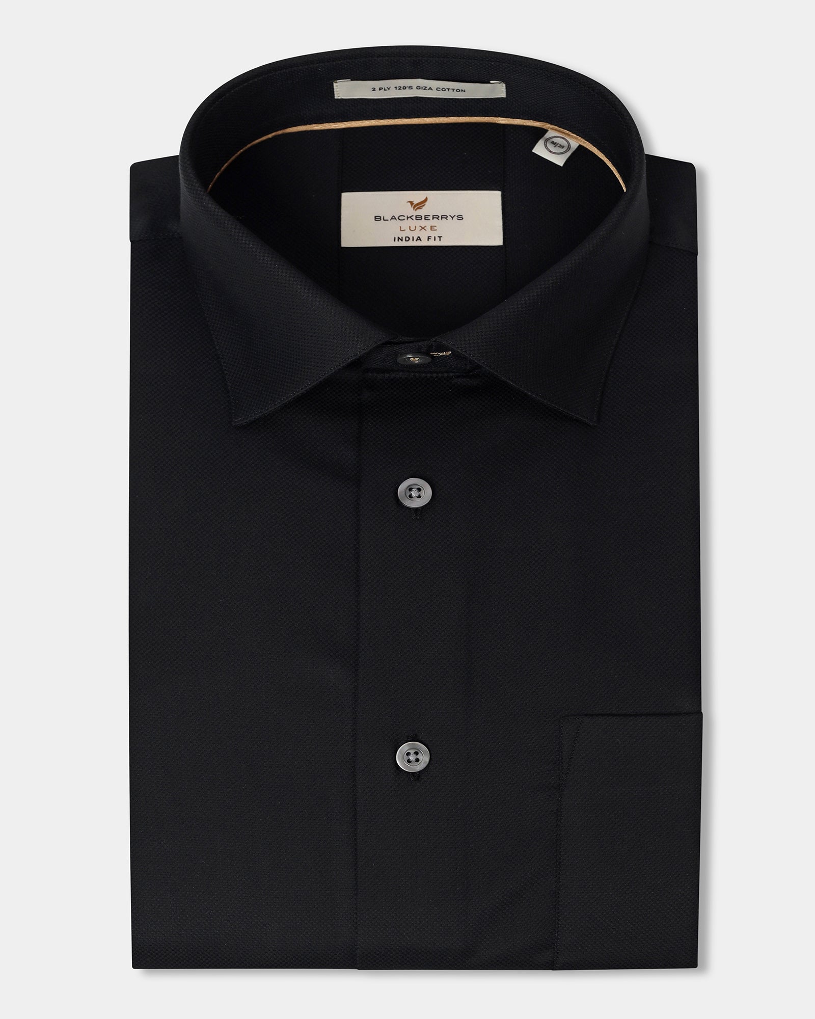 Black Luxe Textured Shirt - Twix