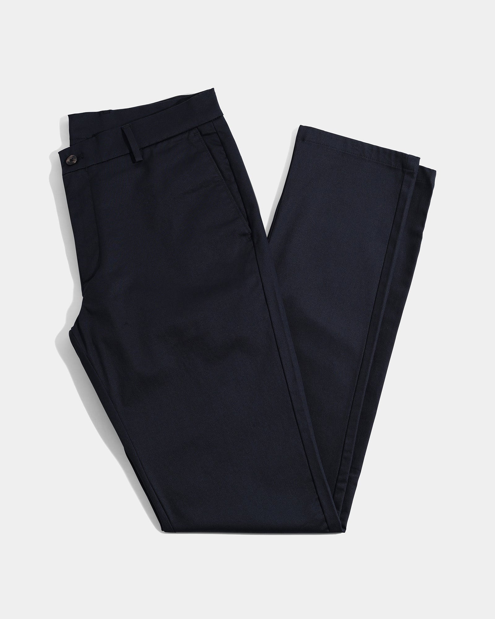 Black Non Iron Solid Khakis - Cypres