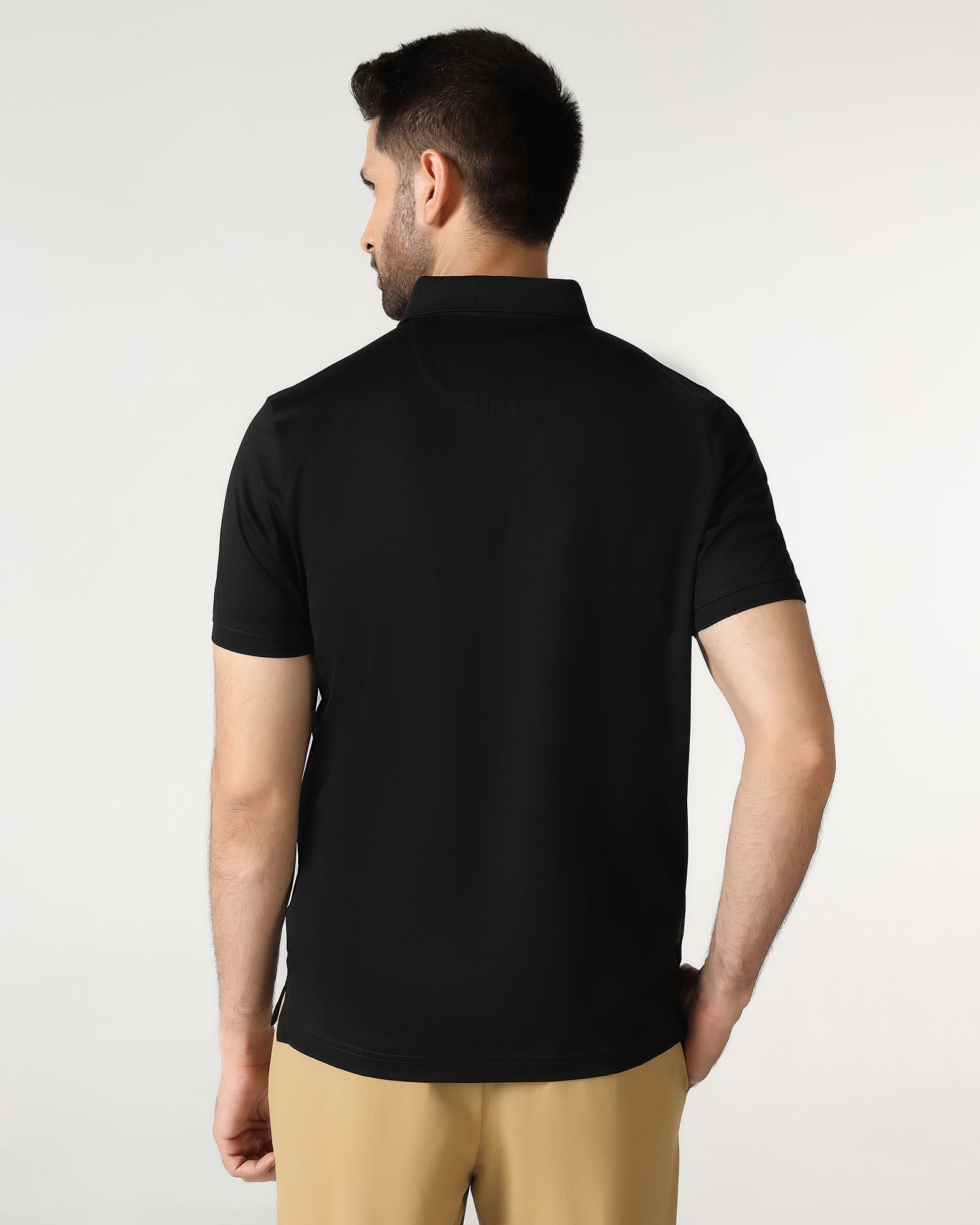 Black Printed Polo - Kenny