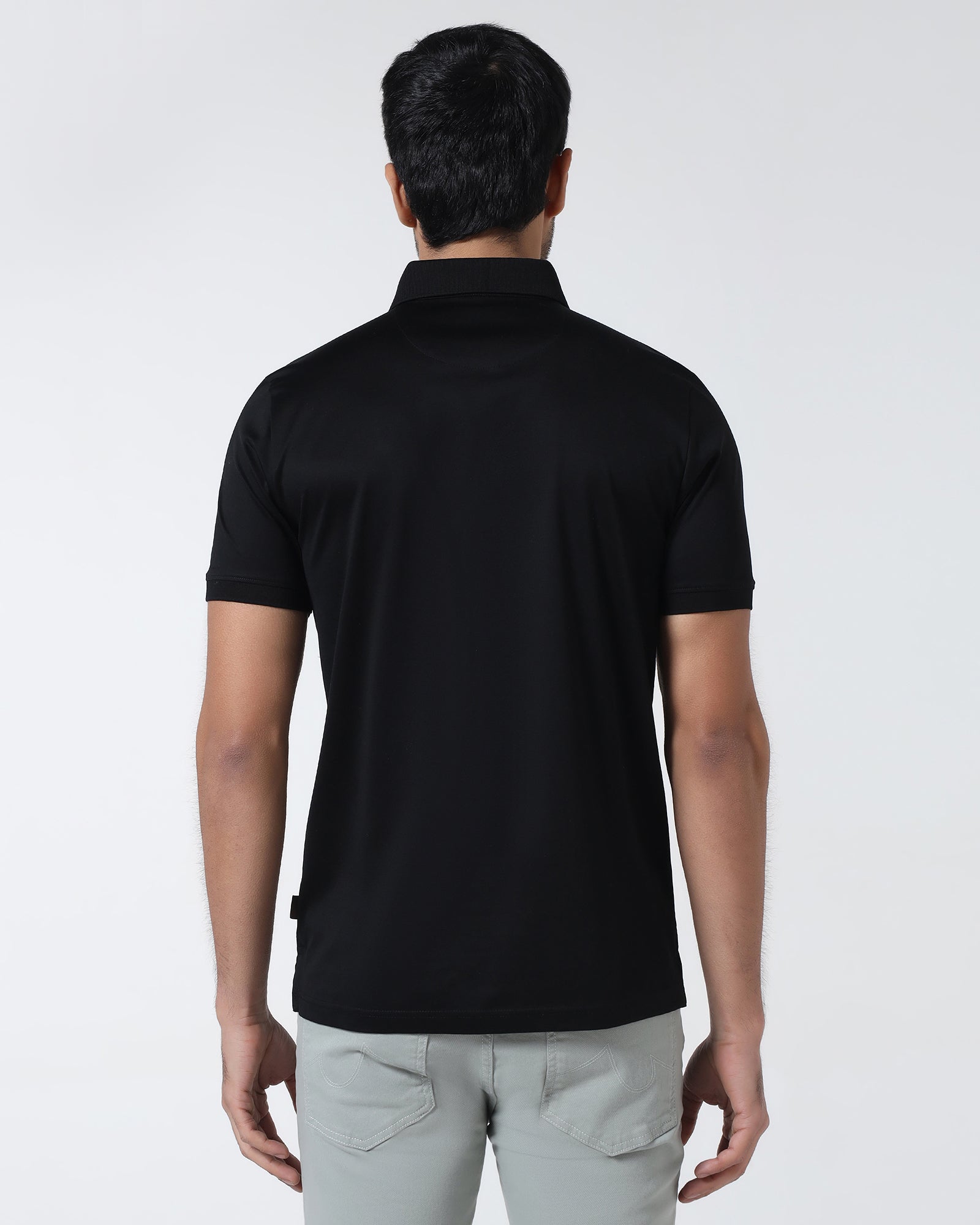 Black Printed Polo - Tokyo