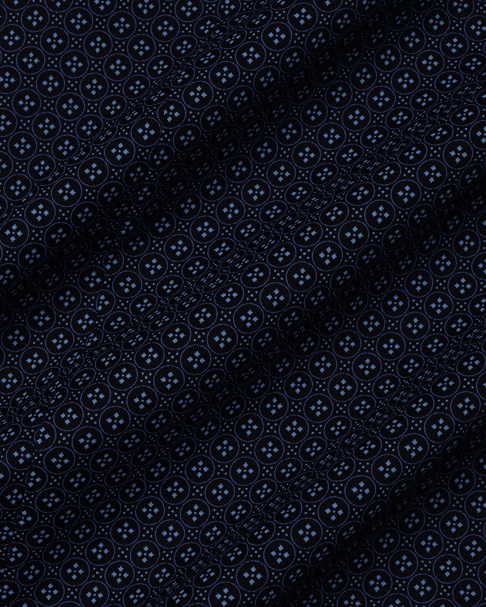 Black Half Sleeve Printed Shirt - Andrew