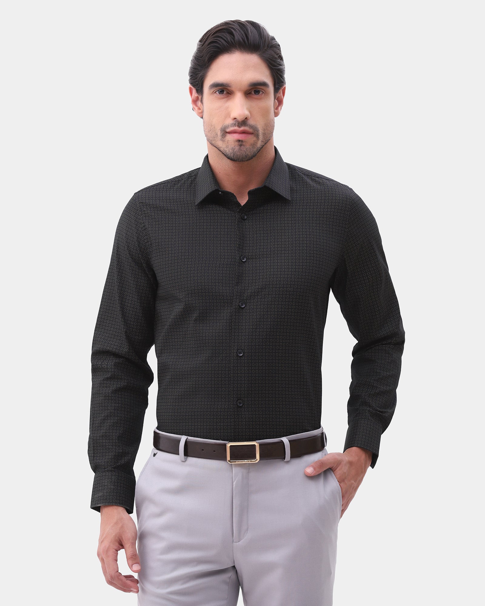 Black Printed Shirt - Belgium