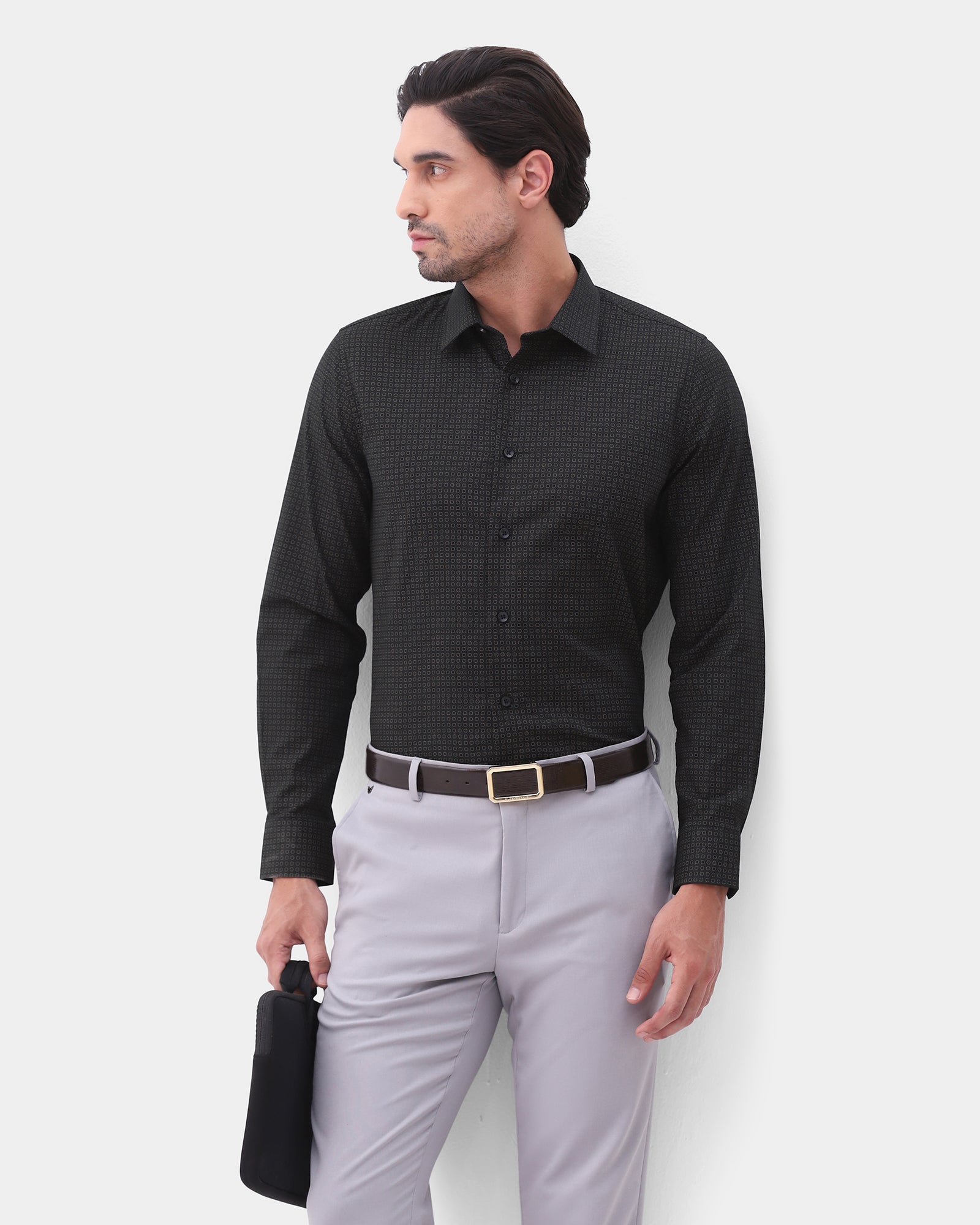 Black Printed Shirt - Belgium