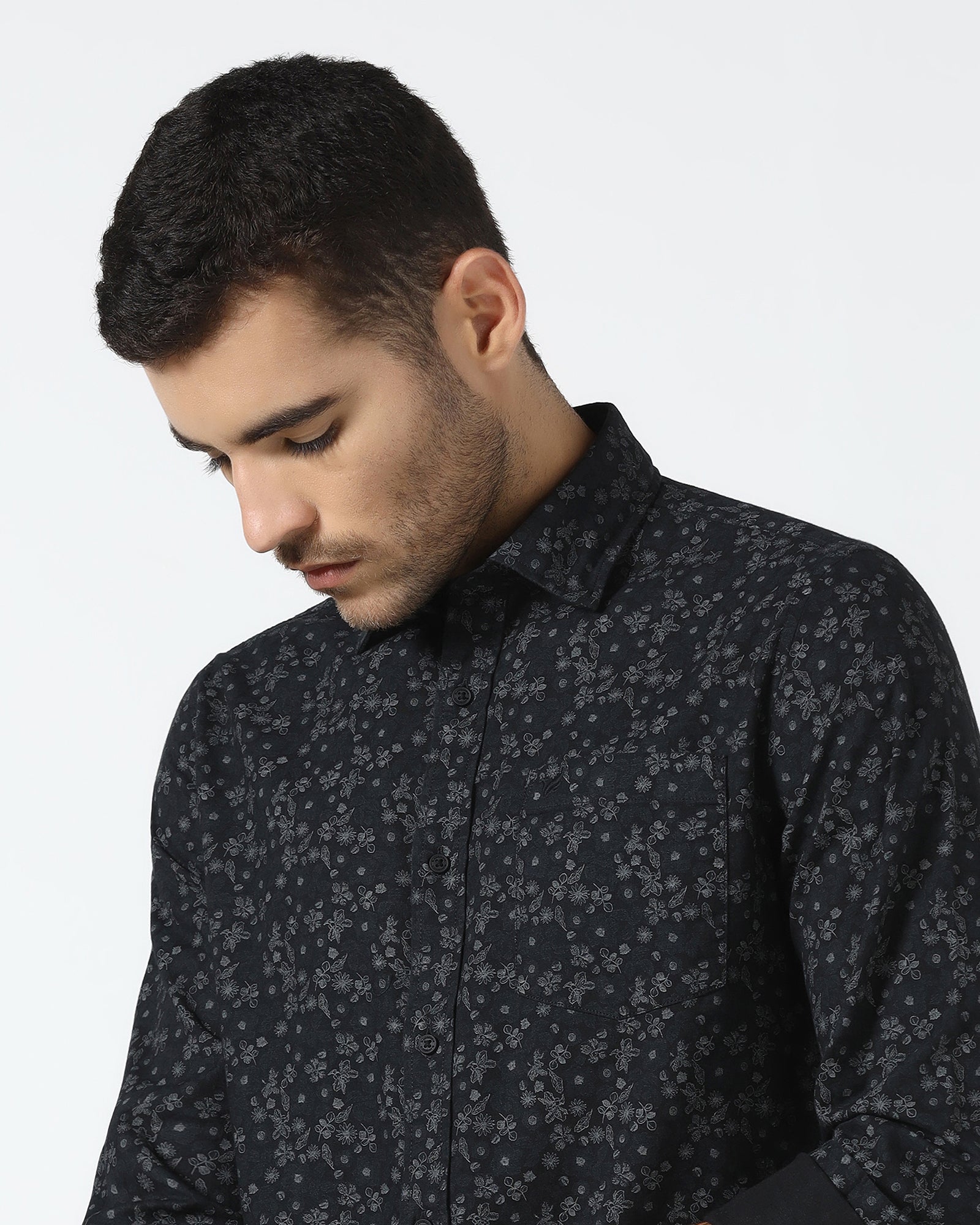 Black Printed Shirt - Casol