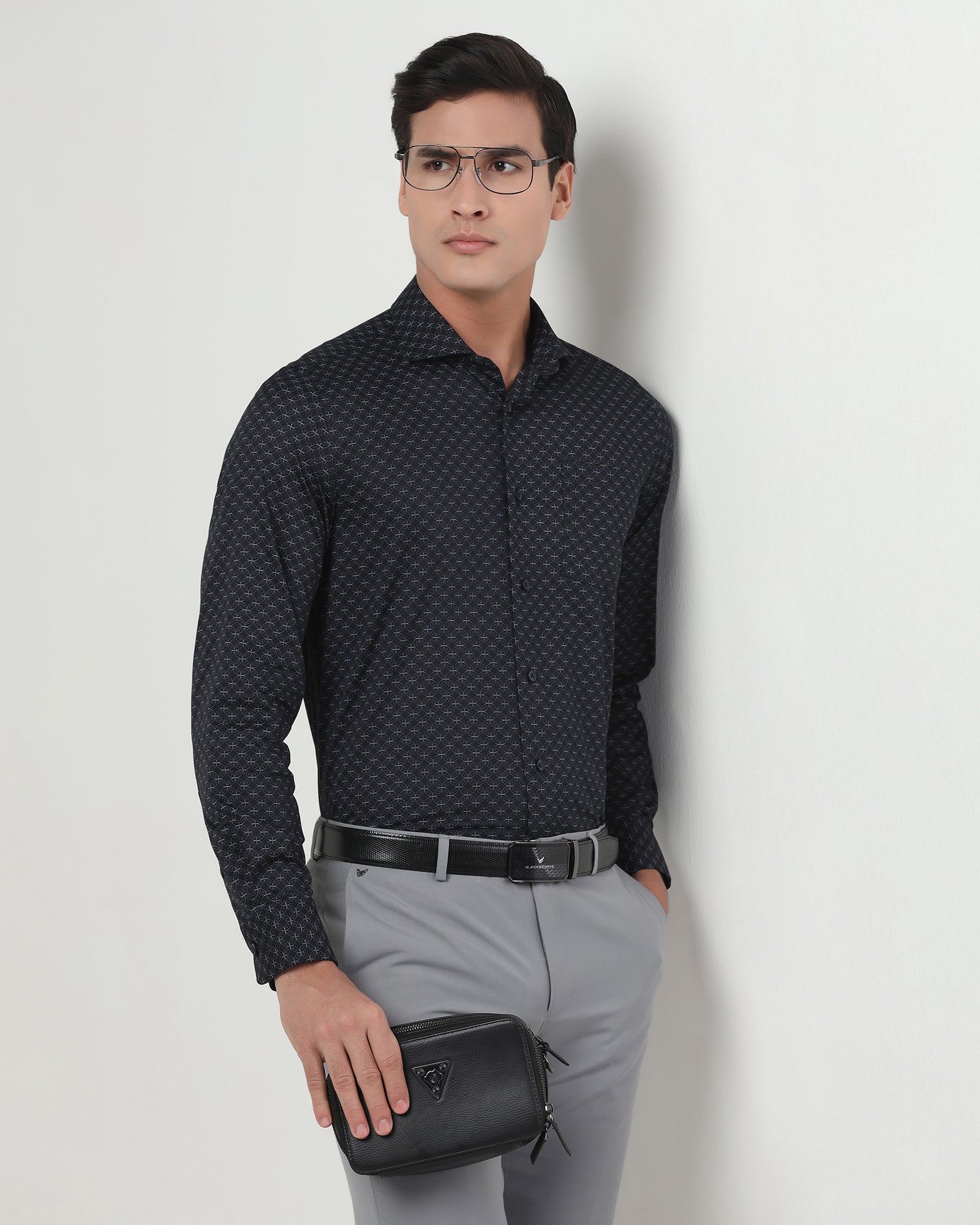 Black Printed Shirt - Cloud