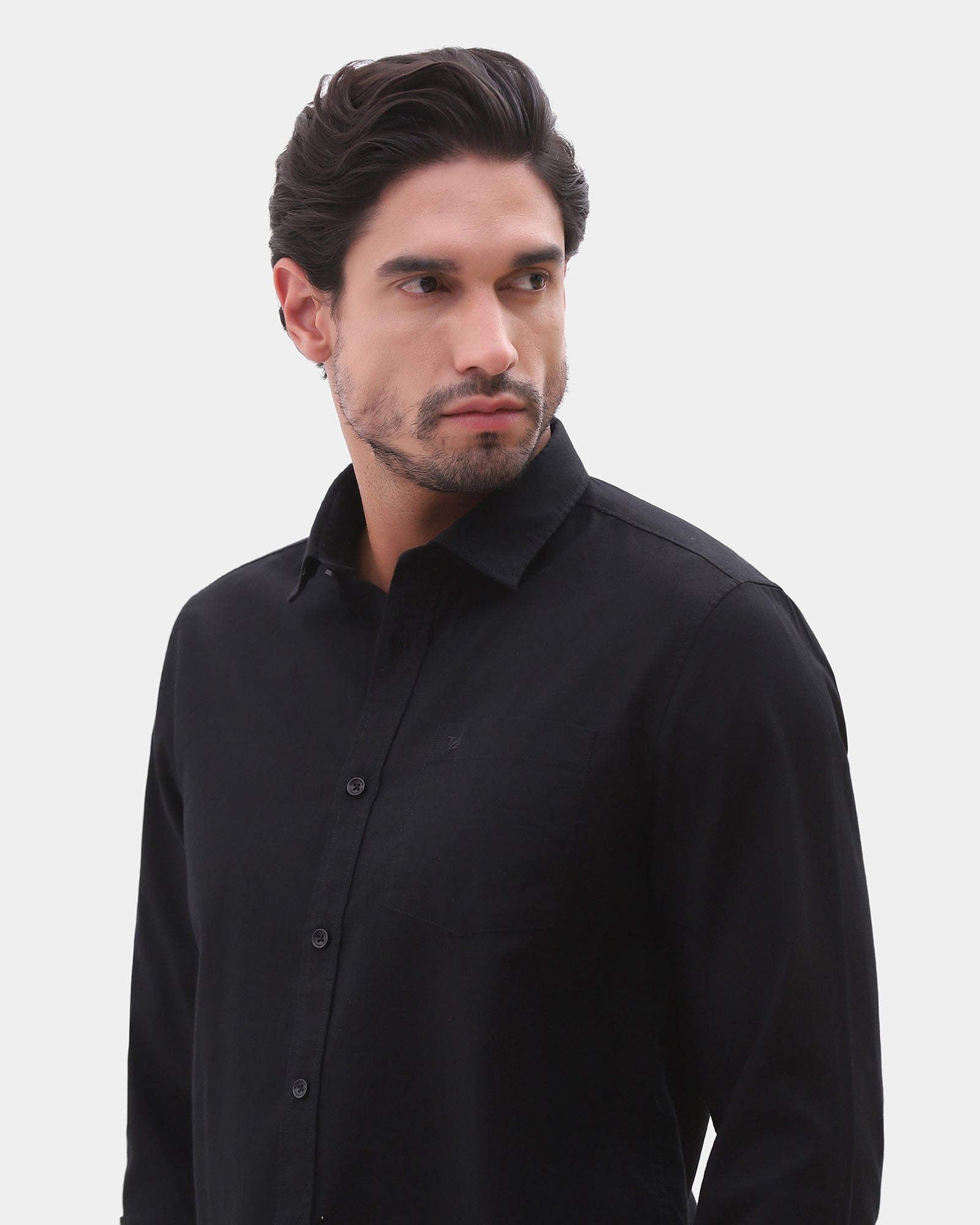 Black Printed Shirt - Gebbew