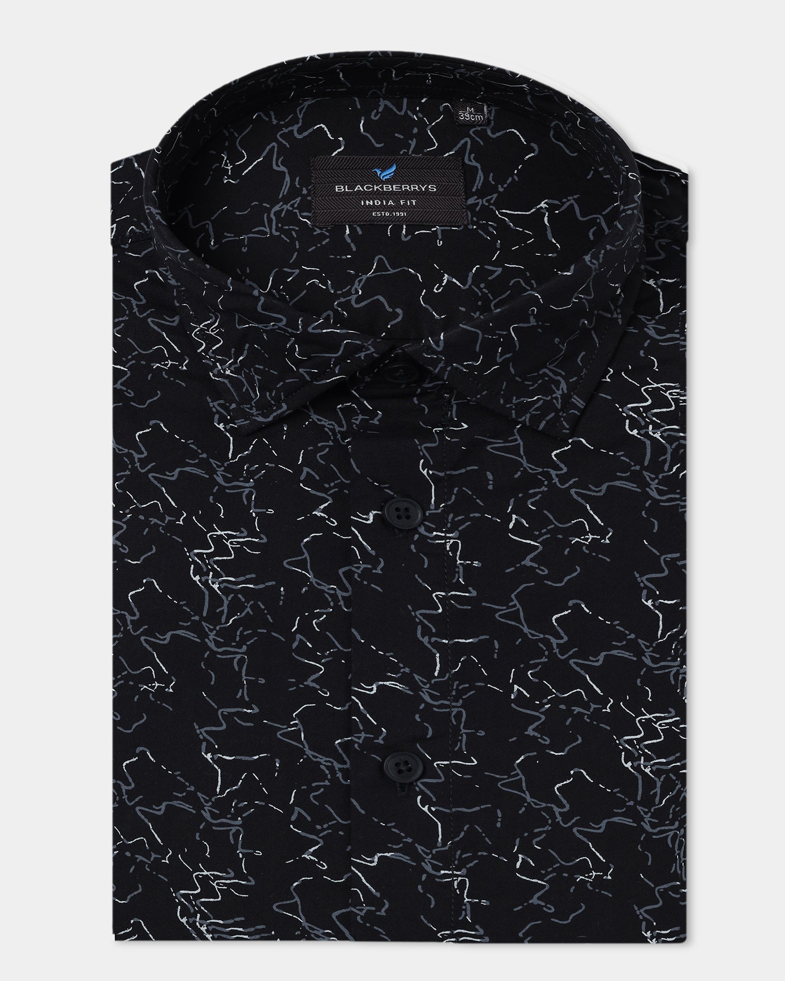 Black Printed Shirt - Hoden