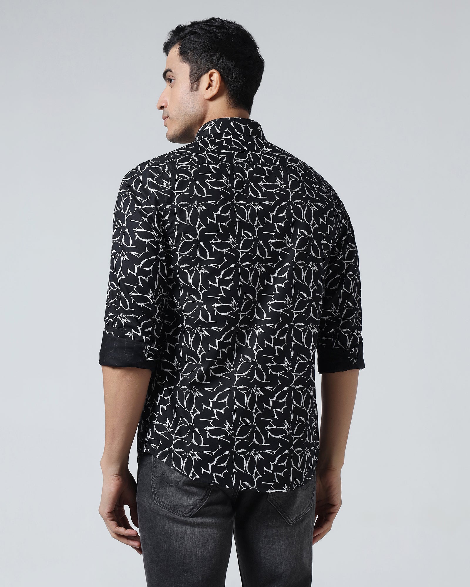 Black Printed Shirt - Marcen