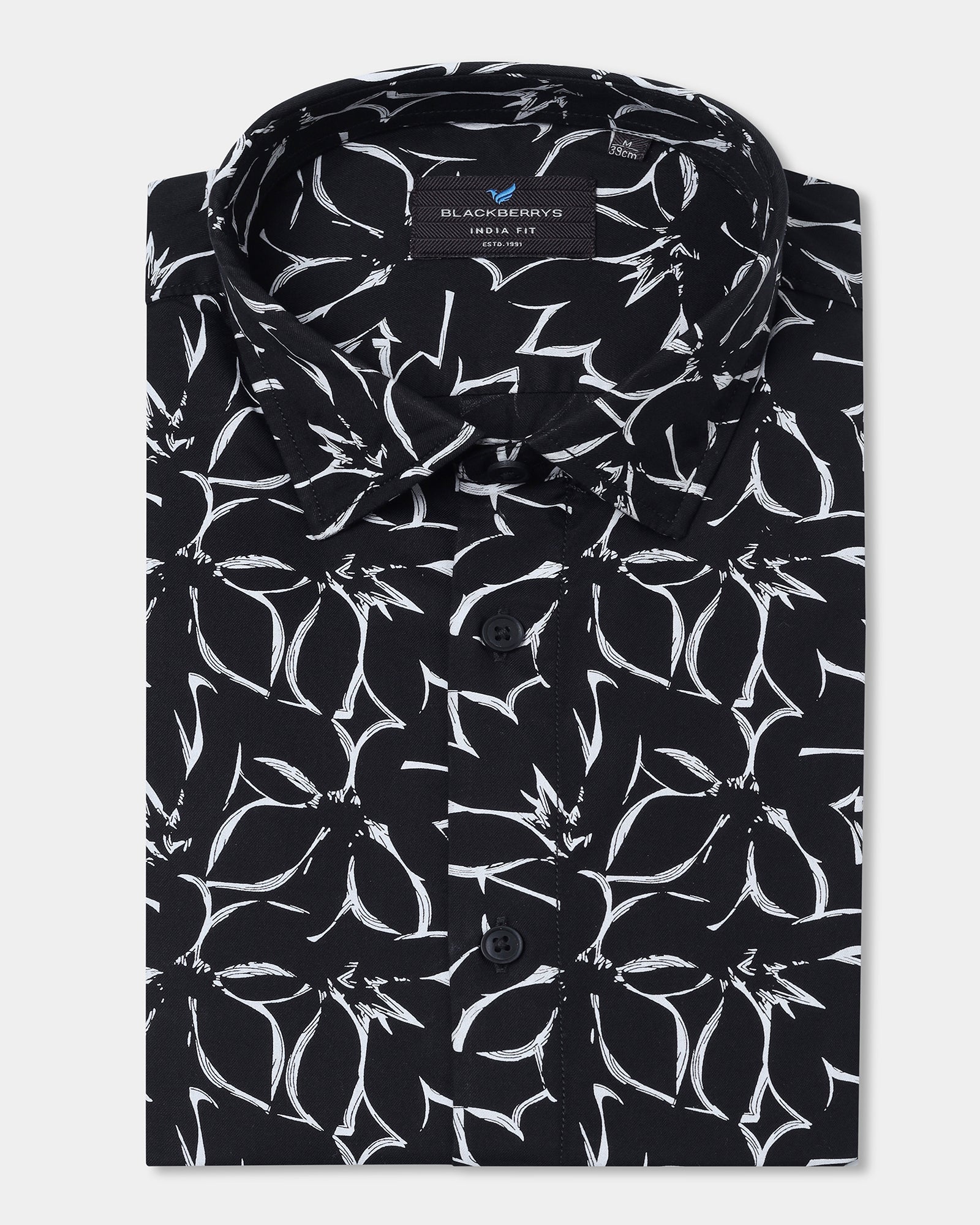 Black Printed Shirt - Marcen