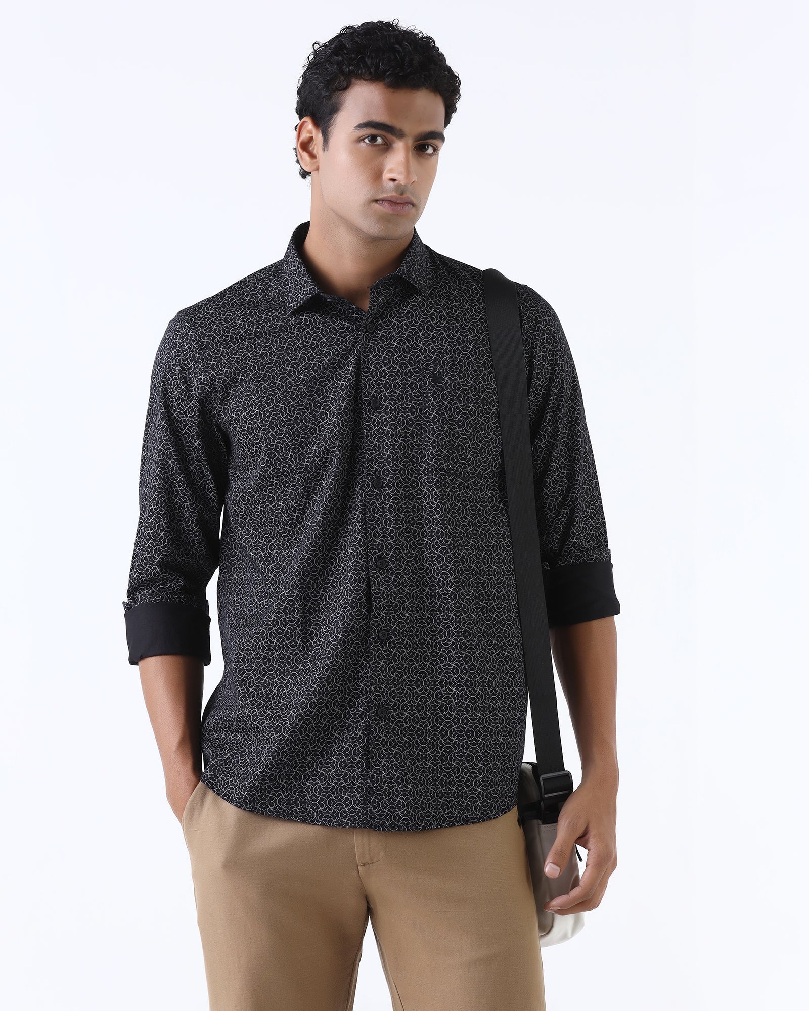 Black Printed Shirt - Poger