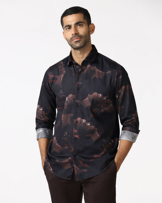 Black Printed Shirt - Rodion