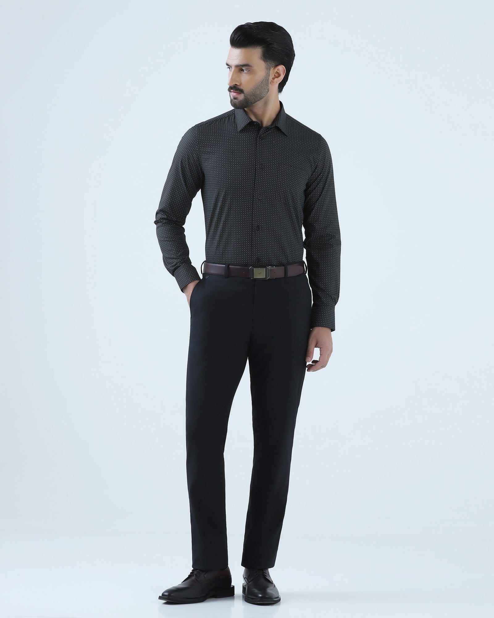 Black Printed Shirt - Uskai