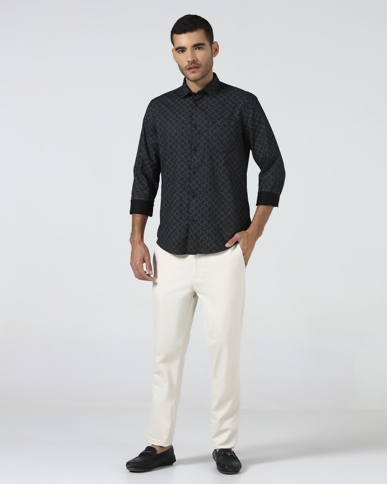 Black Printed Shirt - Waba