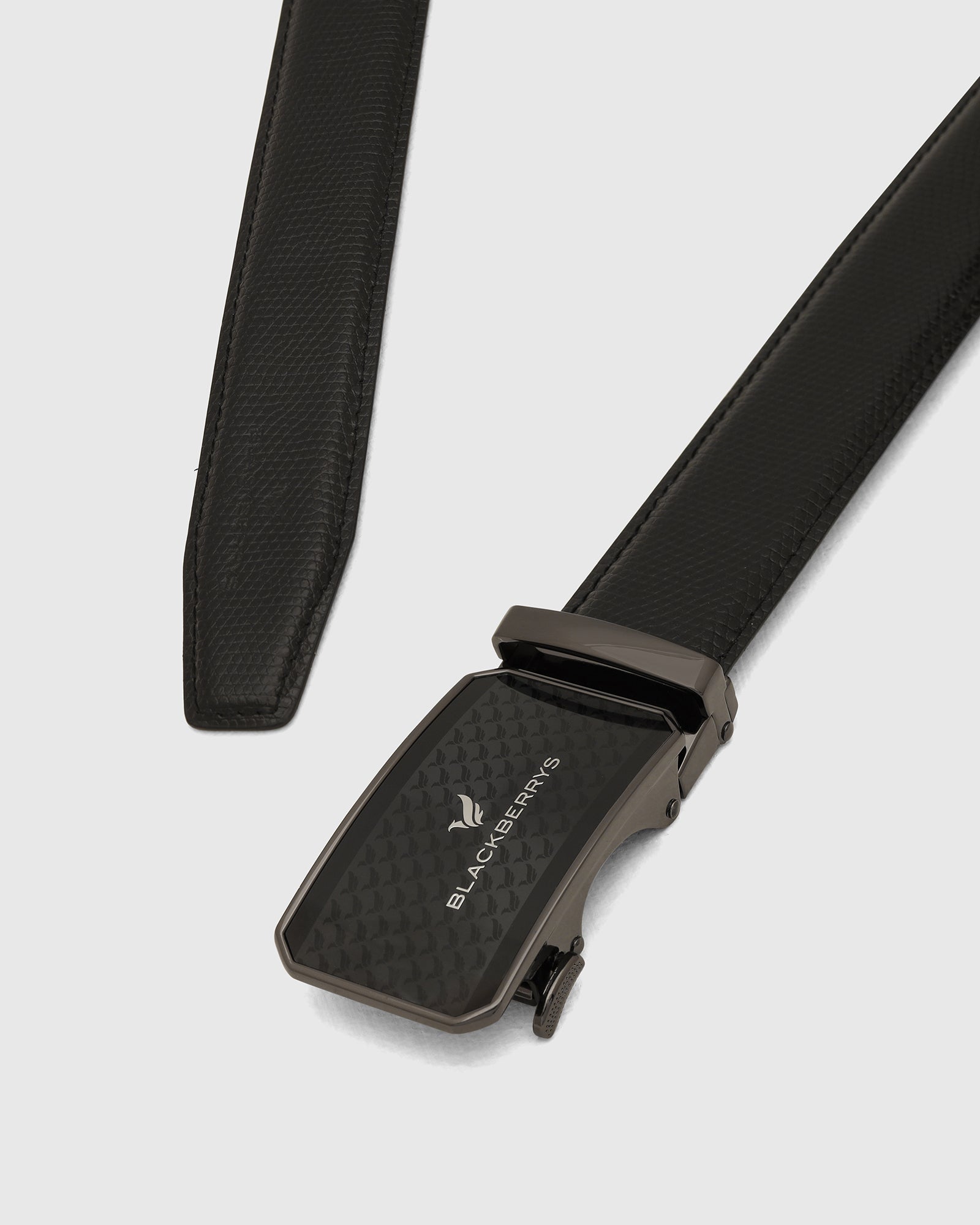 Leather Black Solid Belt - Weyn