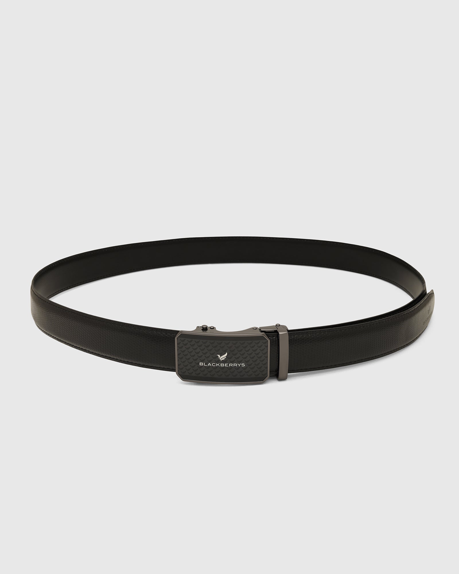 Leather Black Solid Belt - Weyn