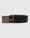 Leather Black Solid Belt - White