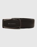Leather Black Solid Belt - Wynne