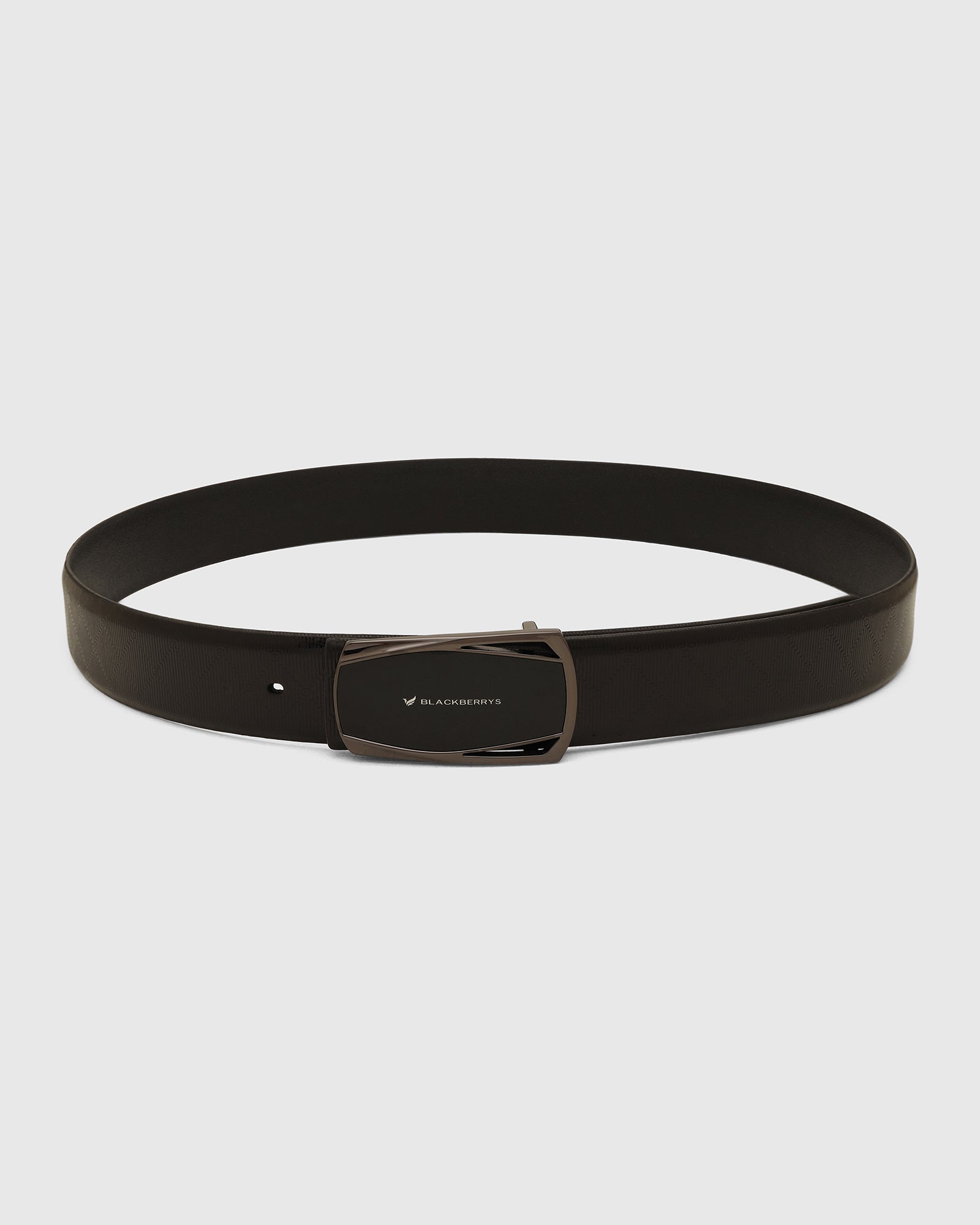 Leather Black Solid Belt - Wynne