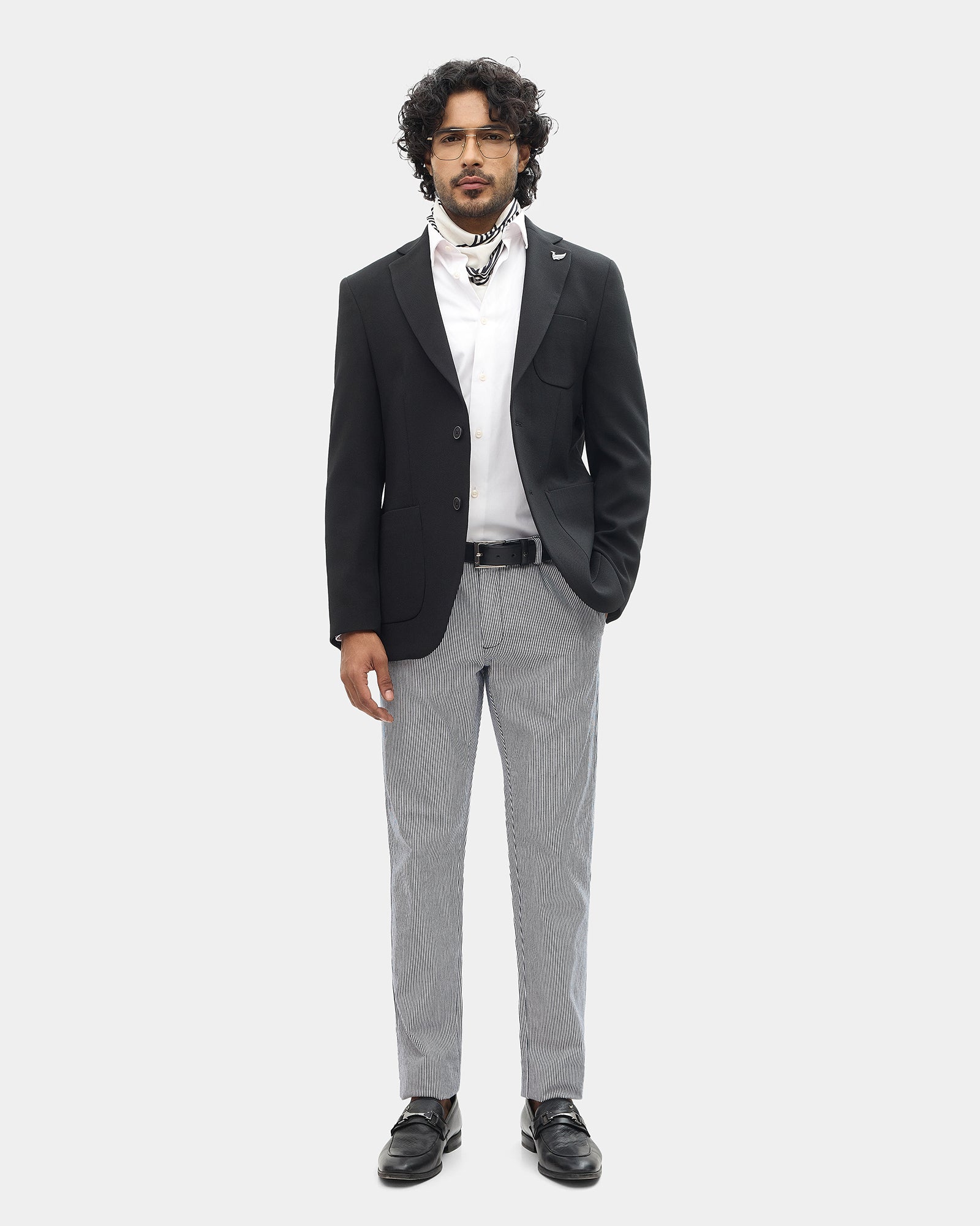 Black Solid Blazer - Rafferty