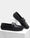 Black Solid Loafers Shoes - Willyy