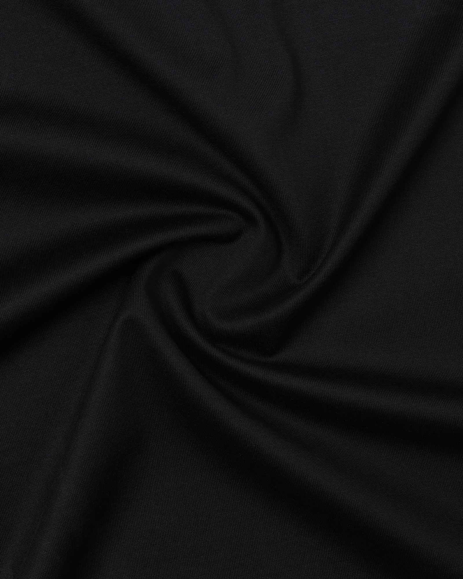 Black Solid Polo - Ram