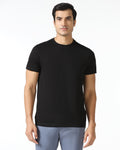 Must Haves Black Crew Neck Solid T-Shirt - Twin