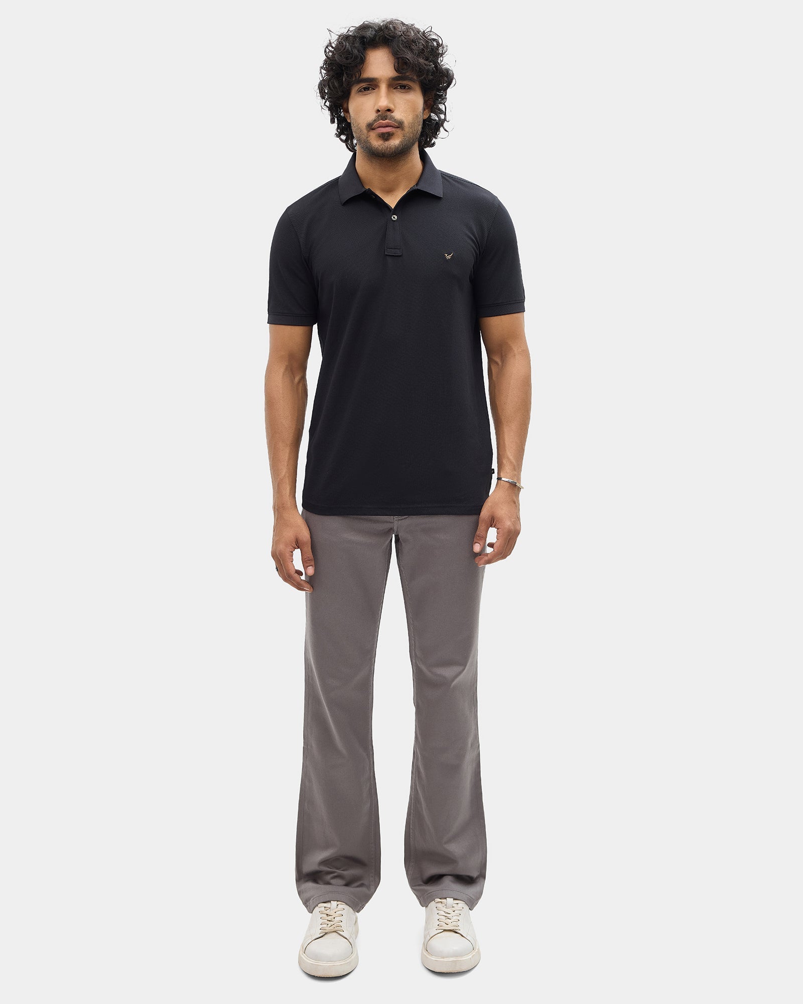Black Must Haves Solid Polo - Yukii