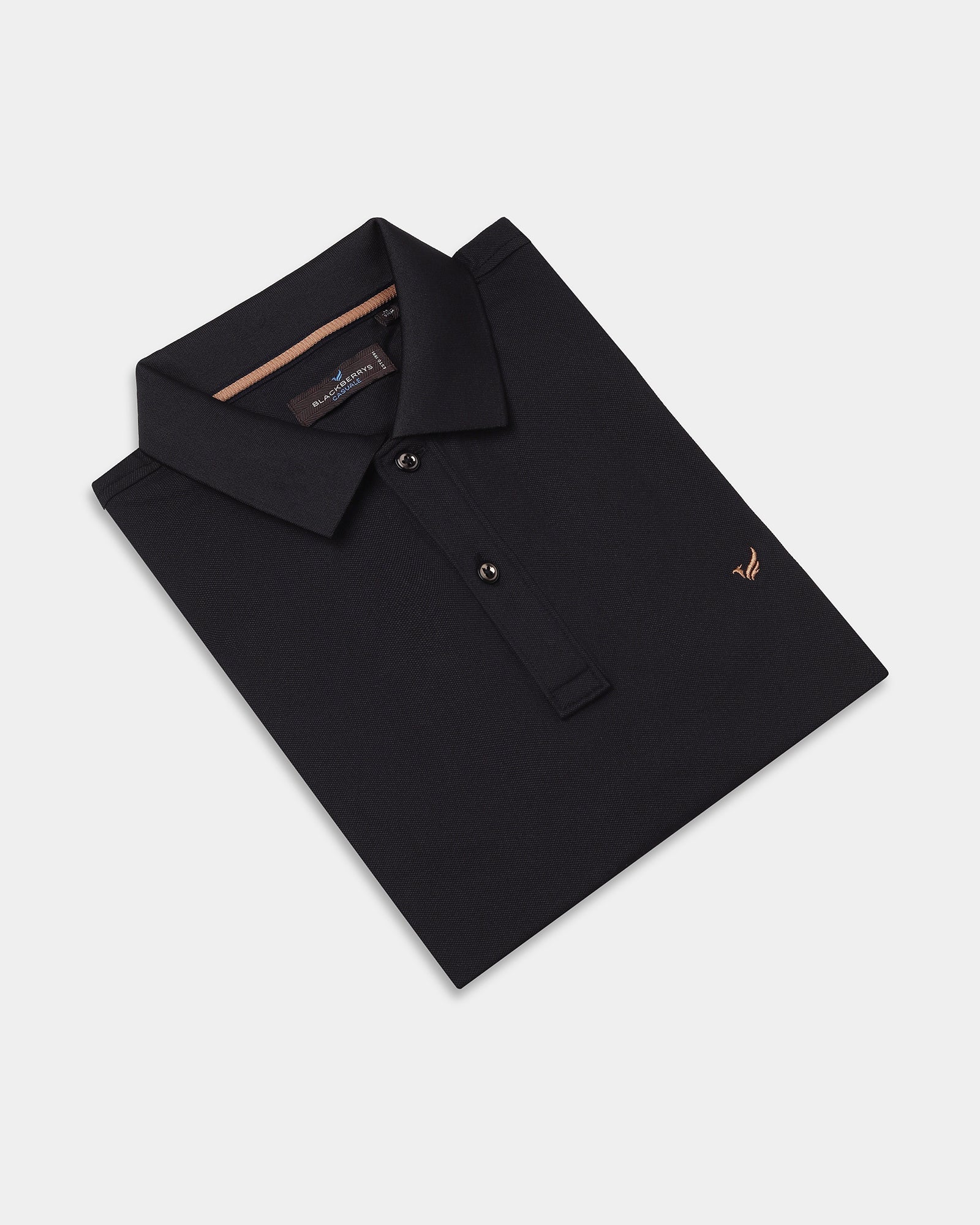 Black Must Haves Solid Polo - Yukii