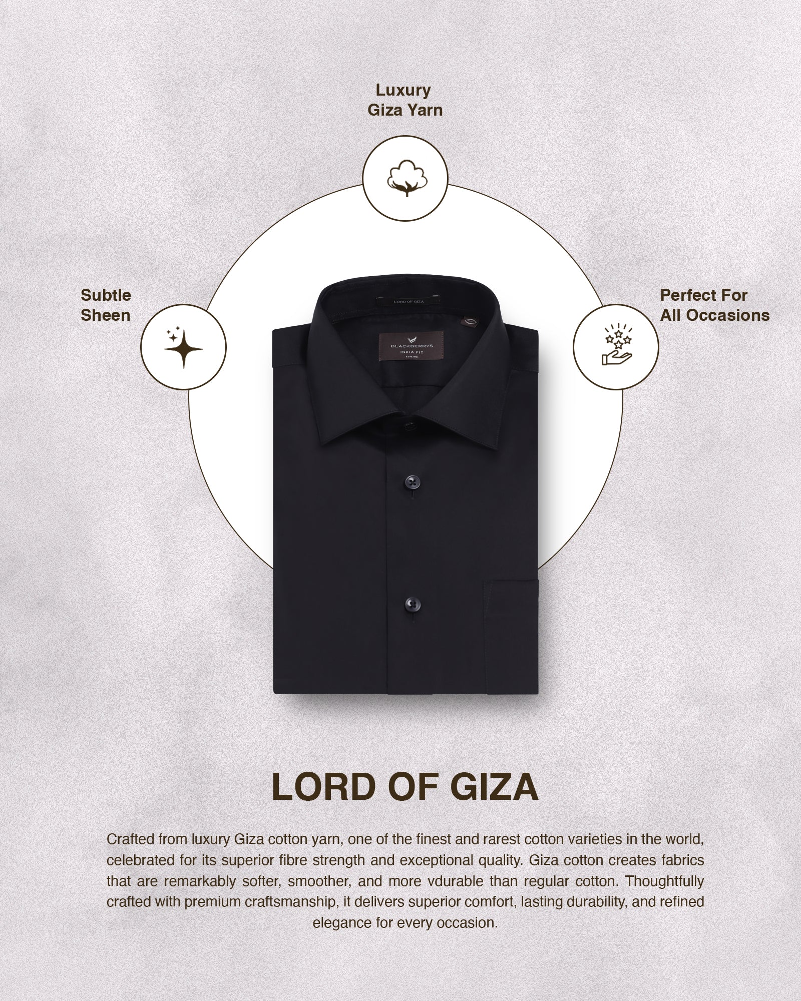 Black Solid Shirt - Dawn