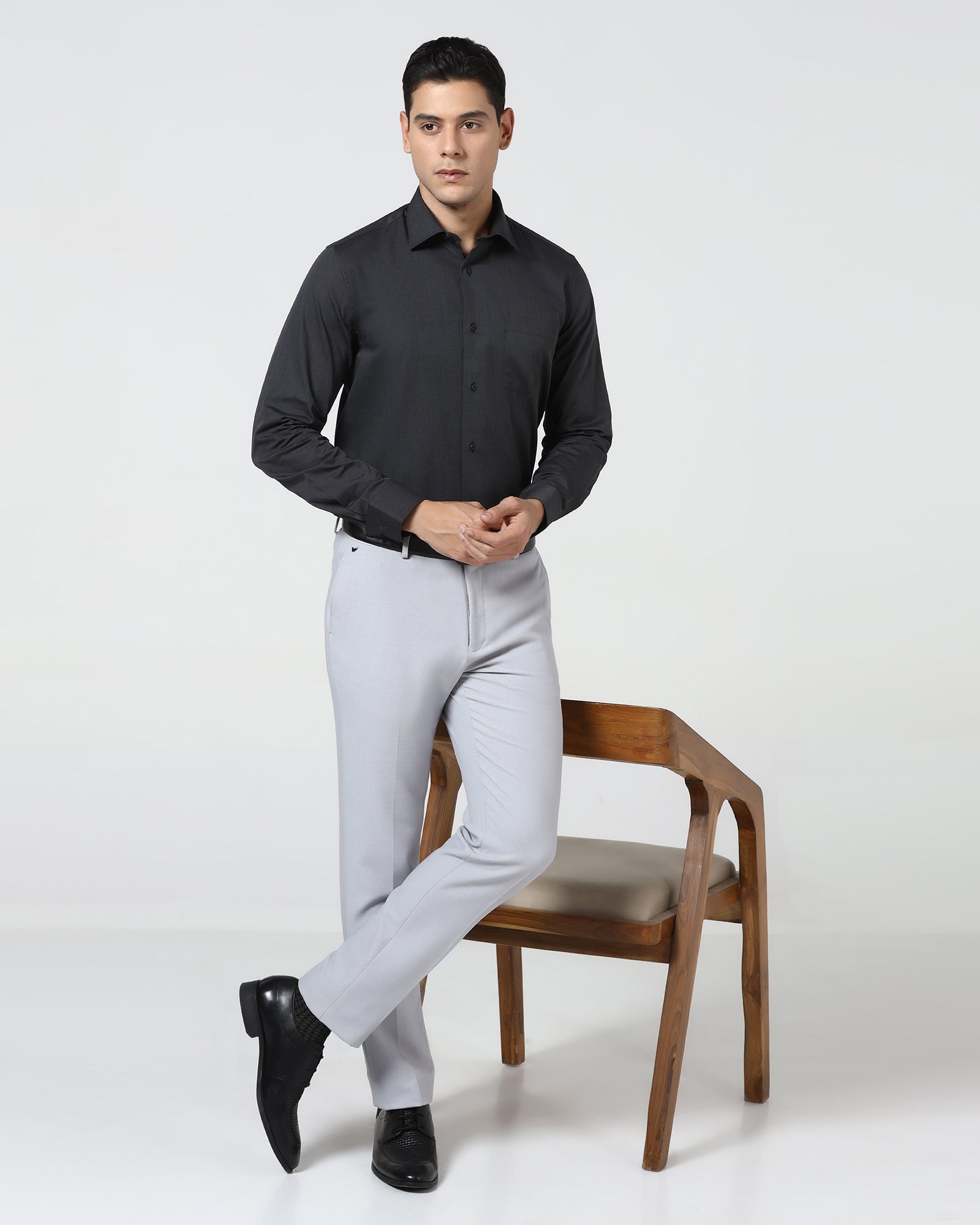 Black Solid Shirt - Pixel