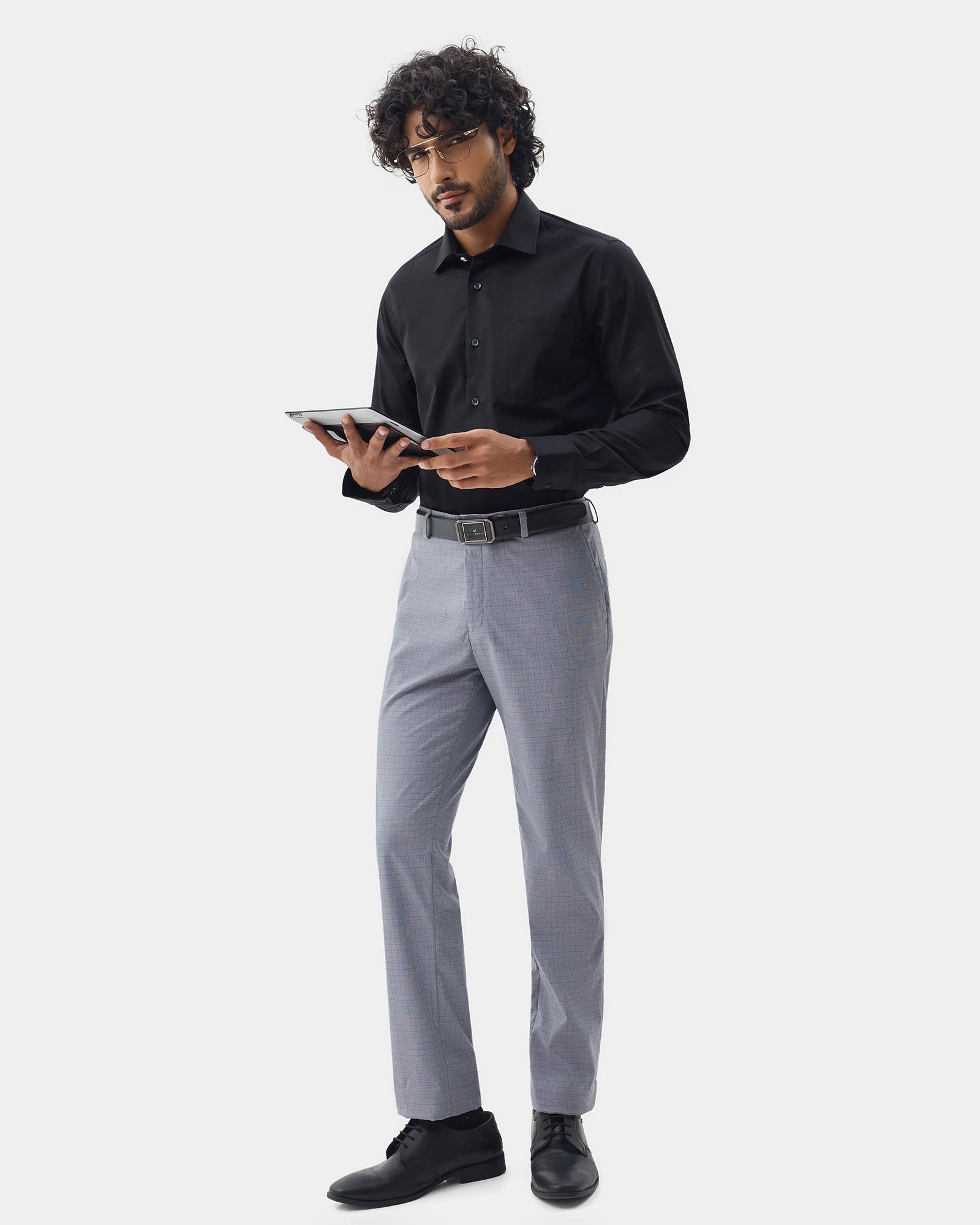Black Solid Shirt - Verin