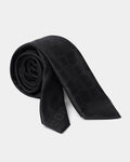 Black Solid Tie - Willibald